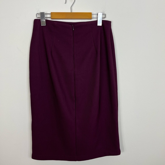 Forever 21 High Waist Knee Length Pencil Skirt Sz L - Picture 4 of 6